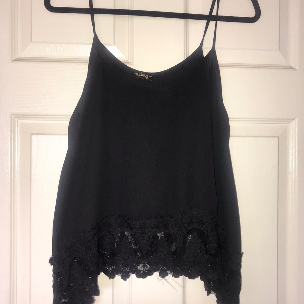 NastyGal black lace tank